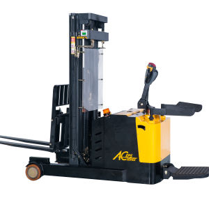 Xe nâng đứng lái điện ắc quy 2 tấn dịch tháp gật gù